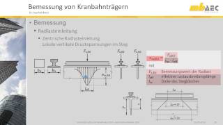 Berechnung von Kranbahnträgern  Teil 6 Bemessungsgrundlagen [upl. by Seuqirdor]