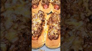 Easy Chili Cheese Hot Dogs Recipe shorts [upl. by Owades]