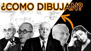 ¿Como DIBUJAN los MAESTROS ARQUITECTOS [upl. by Pitts434]