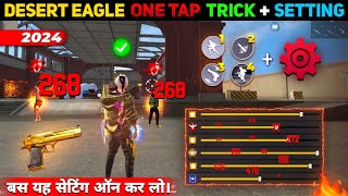 Desert Eagle One Tap Headshot Trick  Free Fire Me Headshot Kaise Mare  Khuni Gamers [upl. by Amiarom881]