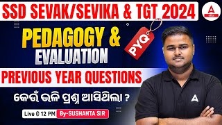 SSD TGT Preparation  SSD TGT Pedagogy Previous Year Questions By Sushanta Sir [upl. by Adlei]