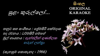 Sulan Kurullo  සුළං කුරුල්ලෝ  KARAOKE  Anjaleen GunatilakaHaroon LanthraDharmasiri GP Kemadasa [upl. by Ahsets839]