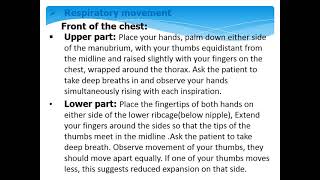 Chest examination Palpation  By Dr Hend Mohammed [upl. by Norym]