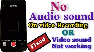 no audio on iPhone video recording front or back camera fixed  iPhone video sound not working [upl. by Alyad]