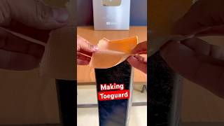 Plastic Bat Toeguard  Homemade Bat Toeguard For Plastic Cricket Bat cricket shorts making [upl. by Arenahs770]