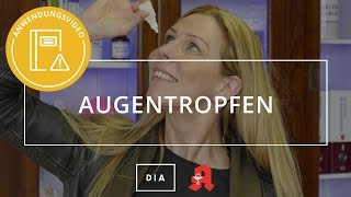 Anwendung von Augentropfen Deutsche Internet Apotheke [upl. by Cookie]