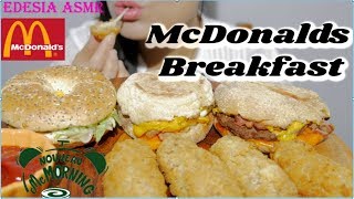 ASMR 咀嚼音🍔McDonalds Breakfast Sandwiches 朝マック 麥當勞早餐 맥도날드 맥모닝 먹방 EATING SOUND [upl. by Deyes]