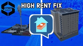 HOW to FIX HIGH RENT in Cities Skylines 2 [upl. by Elery350]