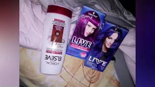 TONING ORANGEYELLOWBRASSY HAIR WITH PURPLEBLUE DRUGSTORE DYE [upl. by Bywaters35]