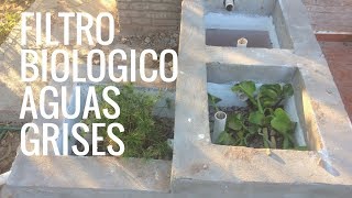 Filtro Biologico Para Aguas Grises Huerto en casaManos de tierra [upl. by Nelleeus179]