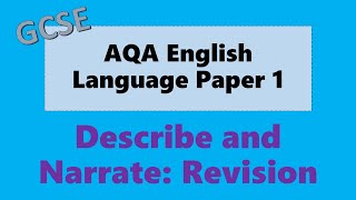 English Language GCSE Revision AQA  Description  Writing to describe Paper 1 Question 5 [upl. by Beasley273]