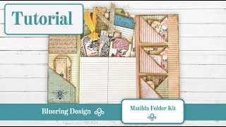 Matilda Junk Journal Folio Kit Tutorial [upl. by Adirf]