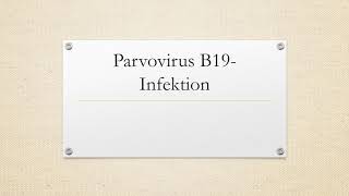 Parvovirus B19Infektion [upl. by Bunde]