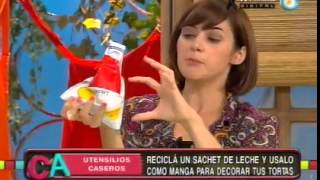 Decorar con sachet de leche [upl. by Ecnerrot795]