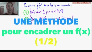 1ère S Une méthode pour encadrer un fx 12 [upl. by Annoyi245]