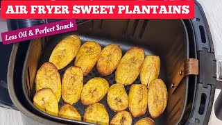 AIR FRYER FRIED RIPED PLANTAINS RECIPES With LESS OIL Air Fried SWEET PLANTAIN RECIPES [upl. by Ykcul]