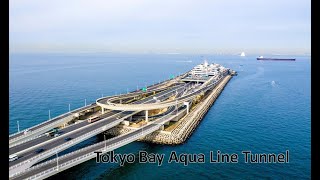 Tokyo Bay Aqua Line Tunnel  Underwater Tunnel In Japan [upl. by Atiekahs838]