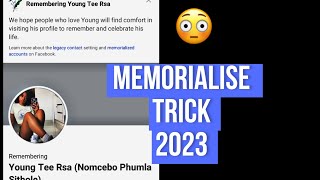 How to Memorialise a Facebook account 100 working Id remembering 2023 Trick🔥🔥 [upl. by Amre778]