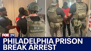 Man accused of aiding Philadelphia prison break arrested at Pennsylvania hotel [upl. by Rumney724]