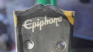 DIY luthier reshaping an Epiphone Les Paul Headstock [upl. by Crowe]