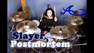 Slayer  Postmortem drum cover by Ami Kim 38 [upl. by Tnerual]