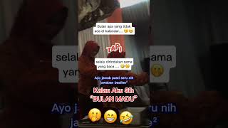 Bulan yang tidak ada di kalender shorts trending viralvideo funny [upl. by Leelaj]