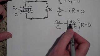 Discharging a Capacitor RC Circuits [upl. by Alimhaj]