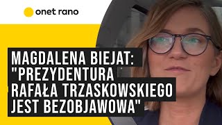 Magdalena Biejat quotPrezydentura Rafała Trzaskowskiego w Warszawie jest bezobjawowaquot [upl. by Noell]