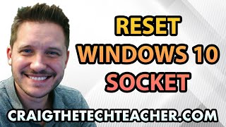 How To Reset The Windows 10 Network Socket Layer Winsock 2022 [upl. by Madel708]