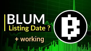 Blum airdrop listing  working  wallet connect  binance listing [upl. by Ahtiekahs820]