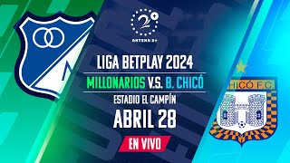 EN VIVO  BOYACÁ CHICÓ VS MILLONARIOS  LIGA BETPLAY I 2024 [upl. by Ahsenyt]