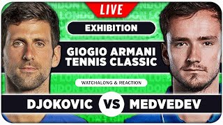 DJOKOVIC vs MEDVEDEV • Exhibition 2024 • LIVE Tennis Watchalong Stream [upl. by Woods]