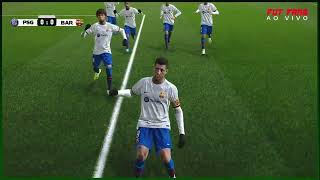 PSG 4 X 1 BARCELONA AO VIVO GAMEPLAY COMPLETA [upl. by Toddie]