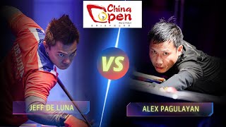 JEFF DE LUNA VS ALEX PAGULAYAN  2024 CHINA OPEN billiards nineball 9ballpool highlights [upl. by Abell]