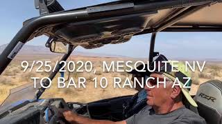 2020  RZR trip Mesquite NV to Bar 10 Ranch AZ [upl. by Hollingsworth]