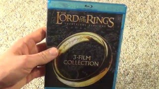 The Lord of the Rings 3Film Collection BluRay Unboxing [upl. by Seniag]