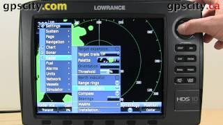 Radar Settings in the Lowrance HDS 10 Generation 2 [upl. by Culver]