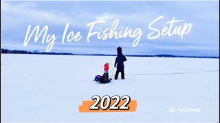 My Ice Fishing Setup 2022（我的冰钓）冰钓的全部干货介绍都在这🎣🎣🎣 安省钓鱼 [upl. by Sainana958]