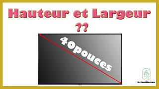 Dimension tv 40 pouces longueur et largeur [upl. by Edi]