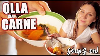 How to Make Olla de Carne a Healthy and Delicious Beef Broth Soup  Costa Rica Food [upl. by Paymar]