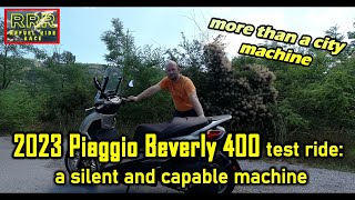 2023 Piaggio Beverly 400 test ride a silent and capable machine [upl. by Lewse]