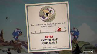 Cuphead  quotAviary Actionquot Game Over Screen Version [upl. by Nhguavahs]