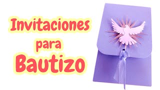 40 Invitaciones para Bautizo muy Bellas HD [upl. by Hoagland]