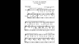 O Cessate di piagarmi A Scarlatti  karaokepiano accompaniment [upl. by Ecnarwal]