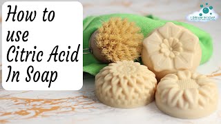 How to make solid dish soap how and why to use Citric Acid in soap Cold process soap making [upl. by Harl]