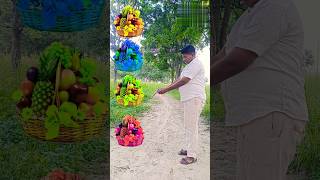 Sabka Favourite Fruit Mango pomegranate orange grapes funny VFX magic video shortsfeed trending [upl. by Tiemroth]