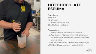 HOT FÖAM  HOT CHOCOLATE ESPUMA RECIPE [upl. by Akerdal]