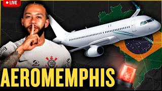 AO VIVO 🔴 CHEGADA DE MEMPHIS DEPAY NO BRASIL PARA ASSINAR COM O CORINTHIANS [upl. by Derward535]