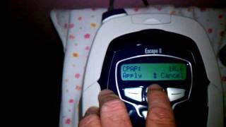 ResMed Escape II S8 CPAP Clinical Settings Menu [upl. by Yemerej300]