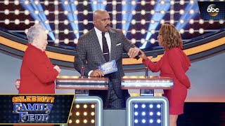 Harvey Boys vs Girls Full Episode  Celebrity Family Feud [upl. by Hgielrac]